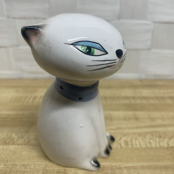 VTG Pair MCM Holt Howard Cozy Kitten Siamese Salt & Pepper Shakers 1958 Japan - Picture 9 of 11